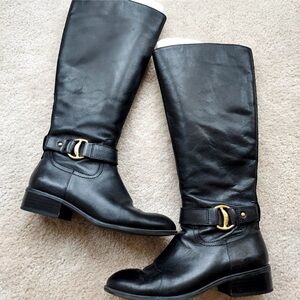 Ralph Lauren Black Riding Boots